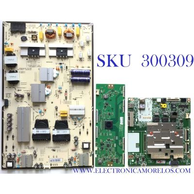KIT DE TARJETAS PARA TV LG AI THINQ 4K·UHD·HDR / NUMERO DE PARTE MAIN  EBT66472101 / EAX69120304 / EAX69120303 / T-CON 6871L-5532A / 6870C-0748A / FUENTE EAY65769301 / LGP86T-20U1 / PANEL'S NC860DQF / HC860DQF / MODELOS 86UN8570PUC / 86UN8570AUD